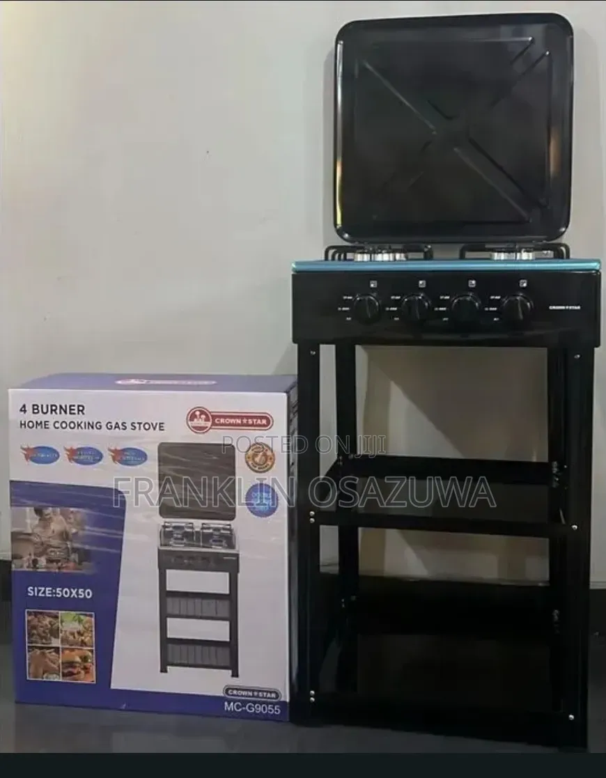 2 Burner Gas Cooker With Stand and Storage Shelves