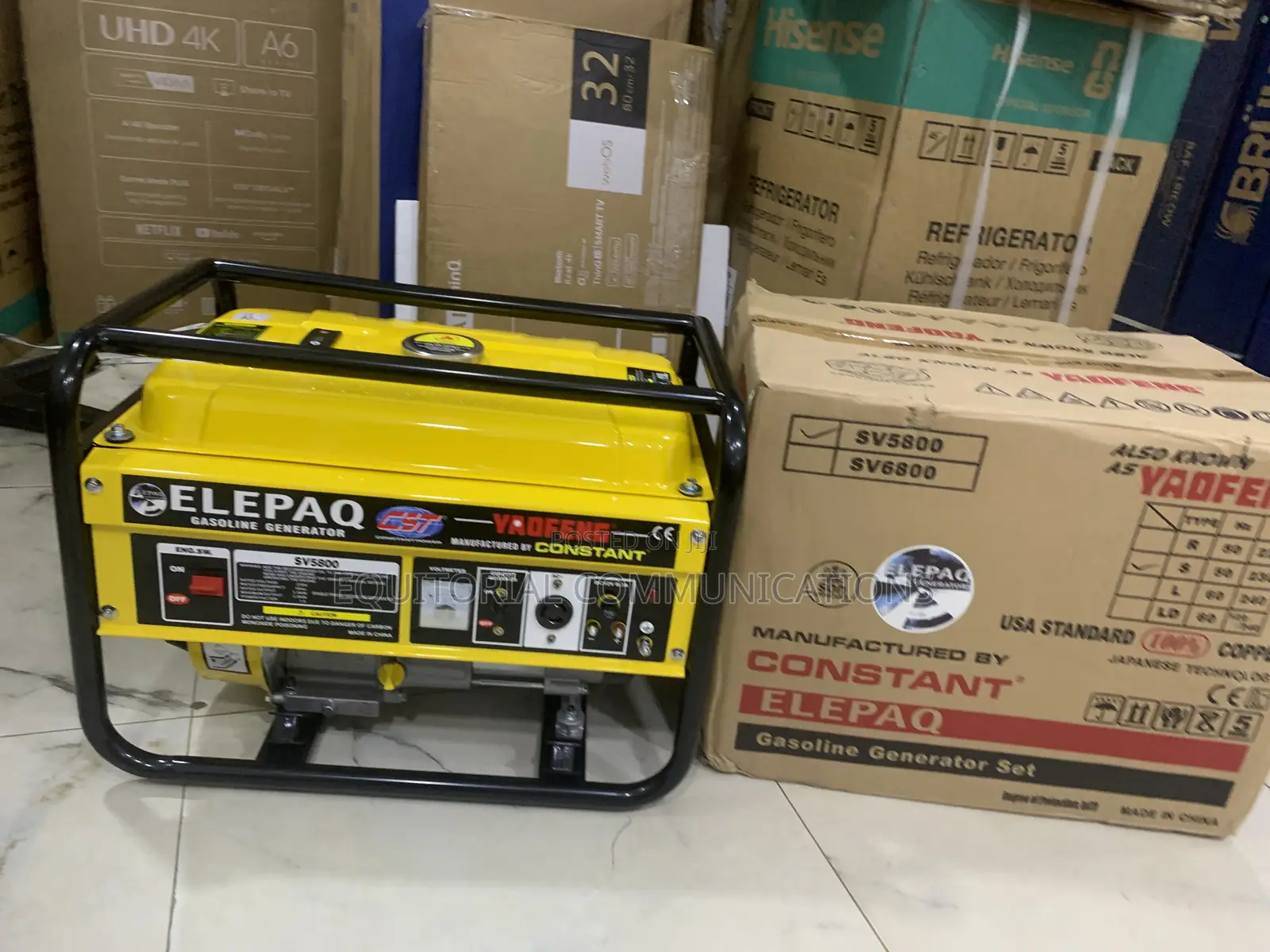 Elepaq SV5800 Generator – High Performance, Low Fuel Consumption