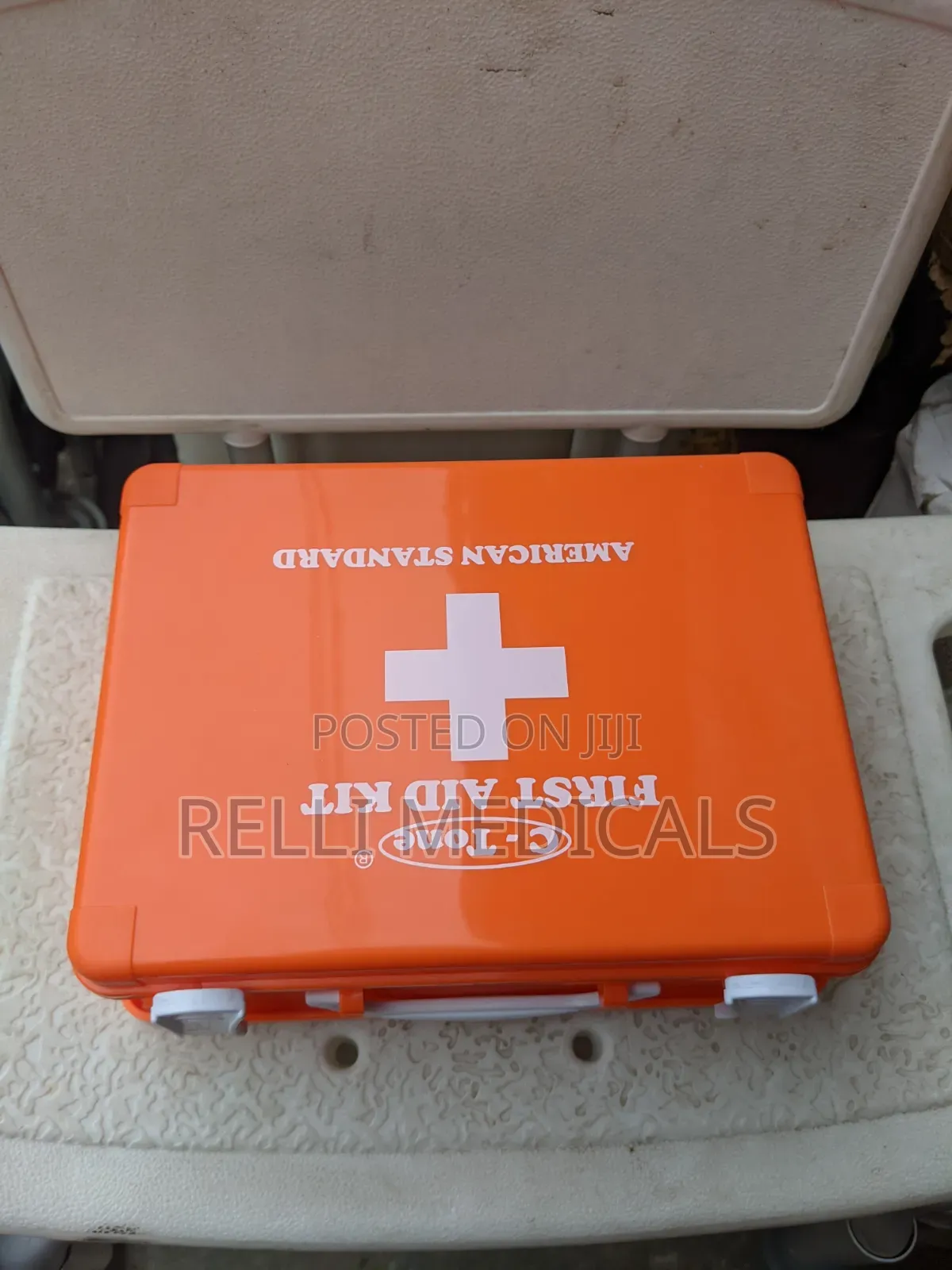 Plastic/Metal Fully Kitted First Aid Box