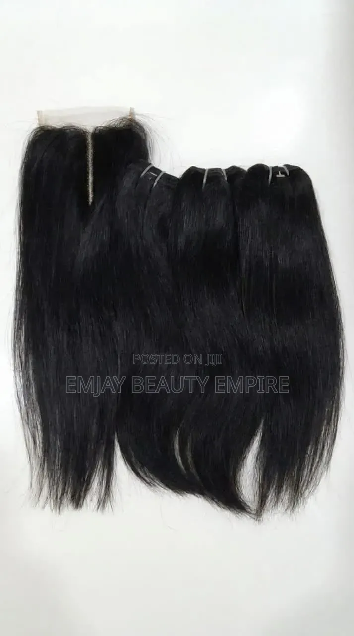 Wave and Straight With Bounce Hair Bundles With Closure