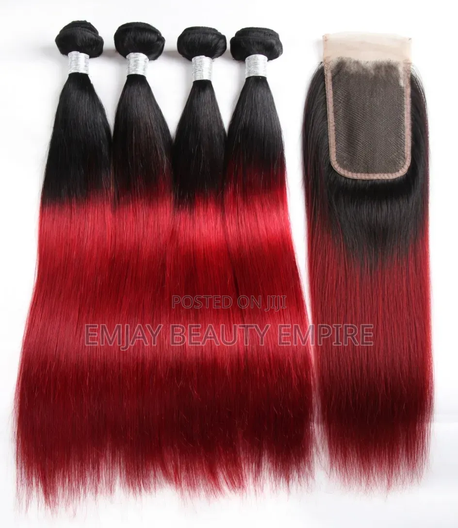 Wave and Straight With Bounce Hair Bundles With Closure