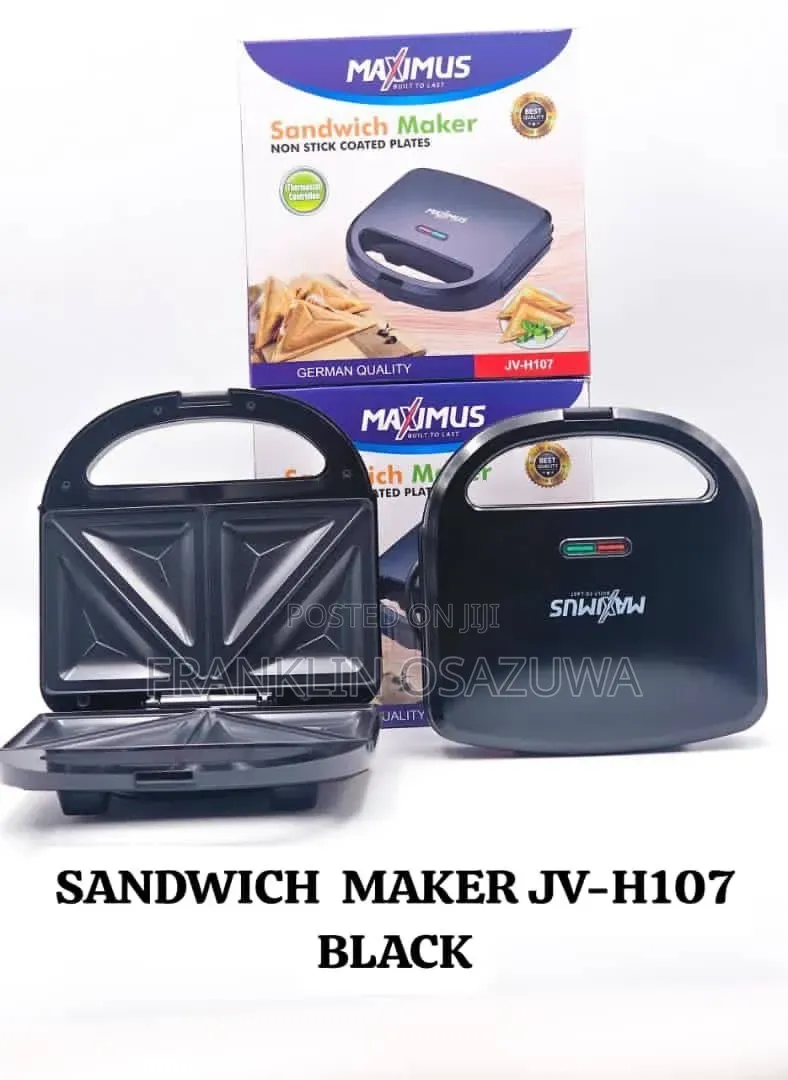 Maximus Sandwich Maker JV-H107 – Black