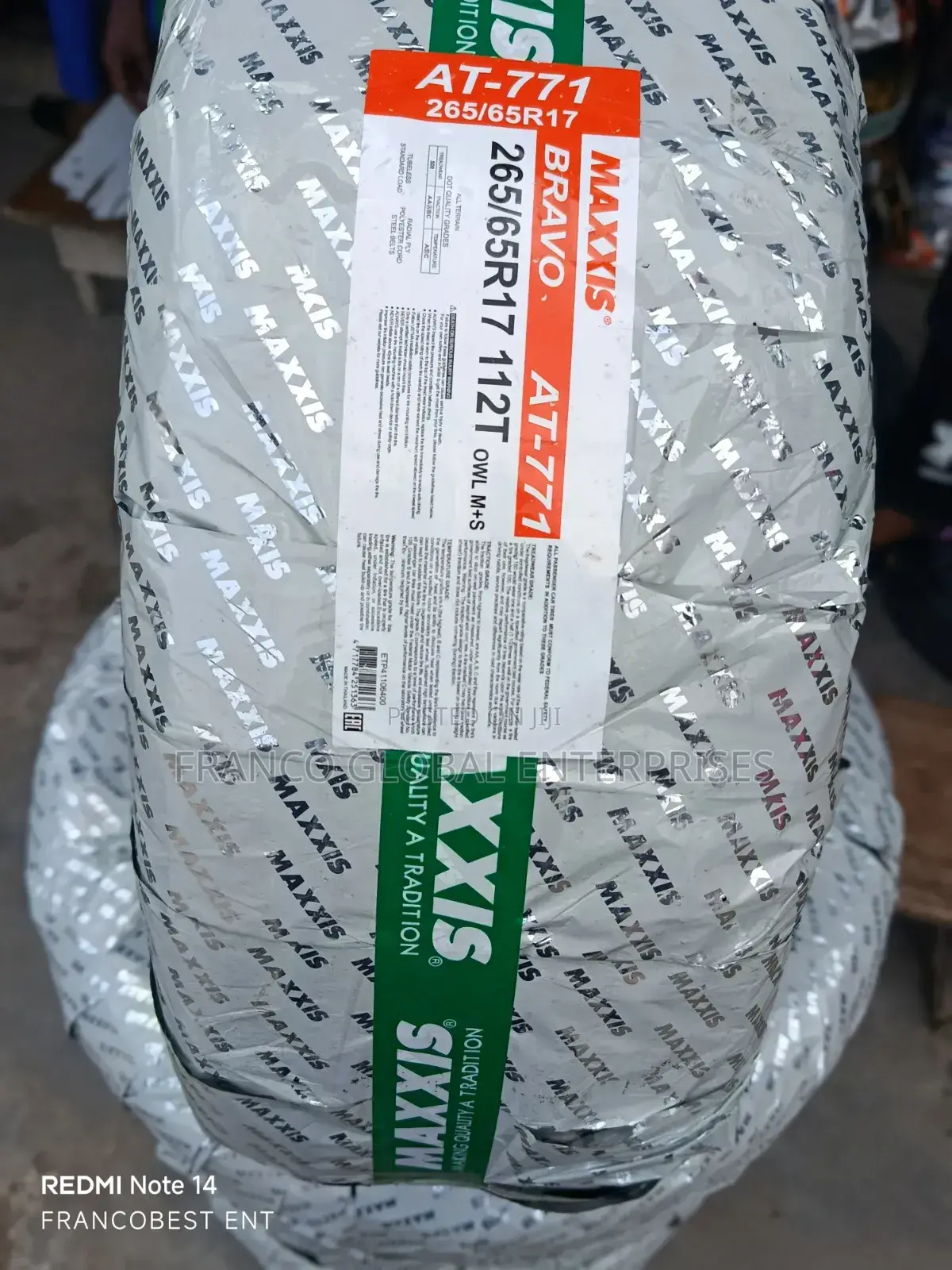 265/65r17 Maxxis Bravo Tire