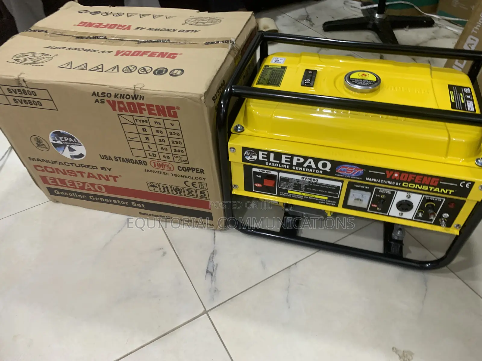 Elepaq SV5800 Constant Generator – Dependable Performance During Outag