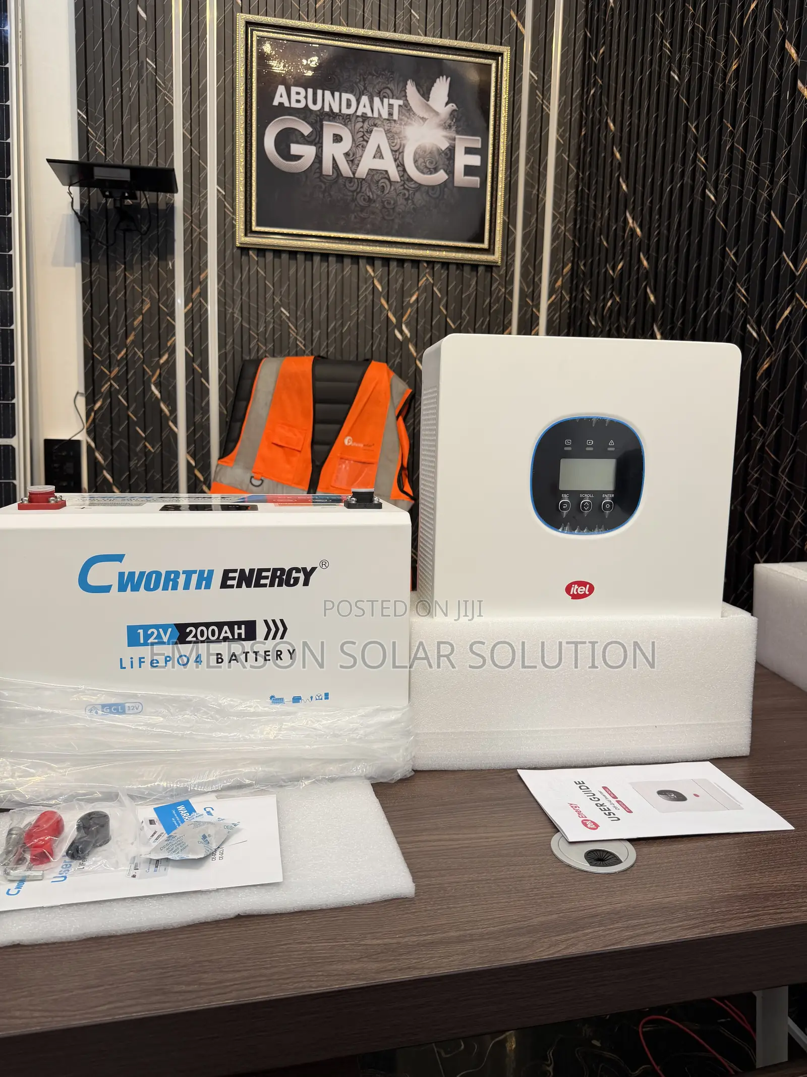 Cworth 2.5kwh 12v 200ah Paired With Itel 1.5kva 12v Hybrid Inverter