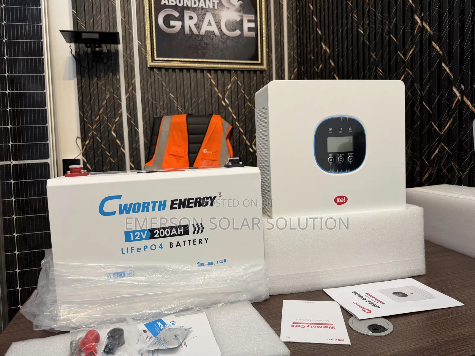 Cworth 2.5kwh 12v 200ah Paired With Itel 1.5kva 12v Hybrid Inverter