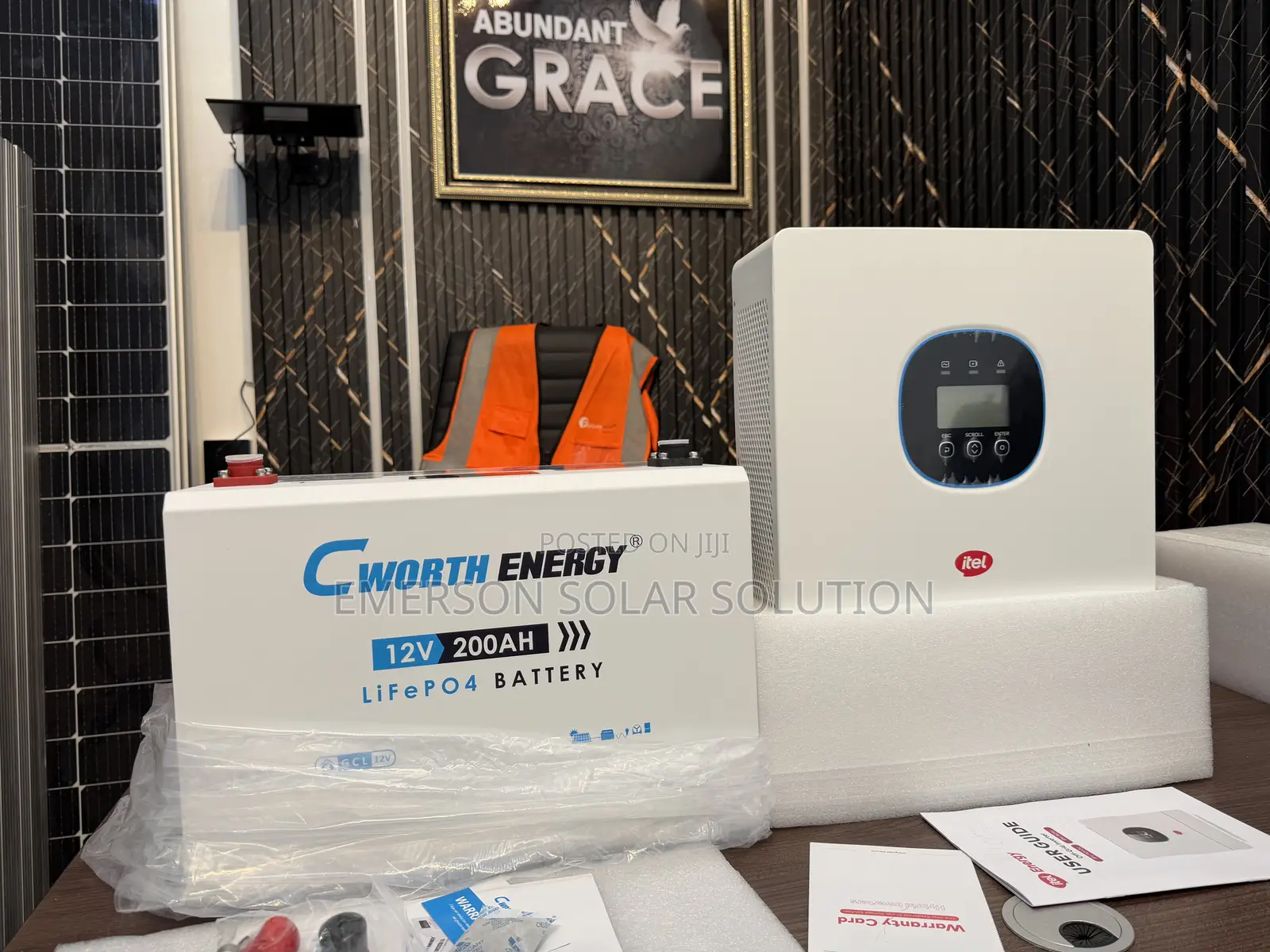 Cworth 2.5kwh 12v With Itel 1.5kva 12v Hybrid Inverter