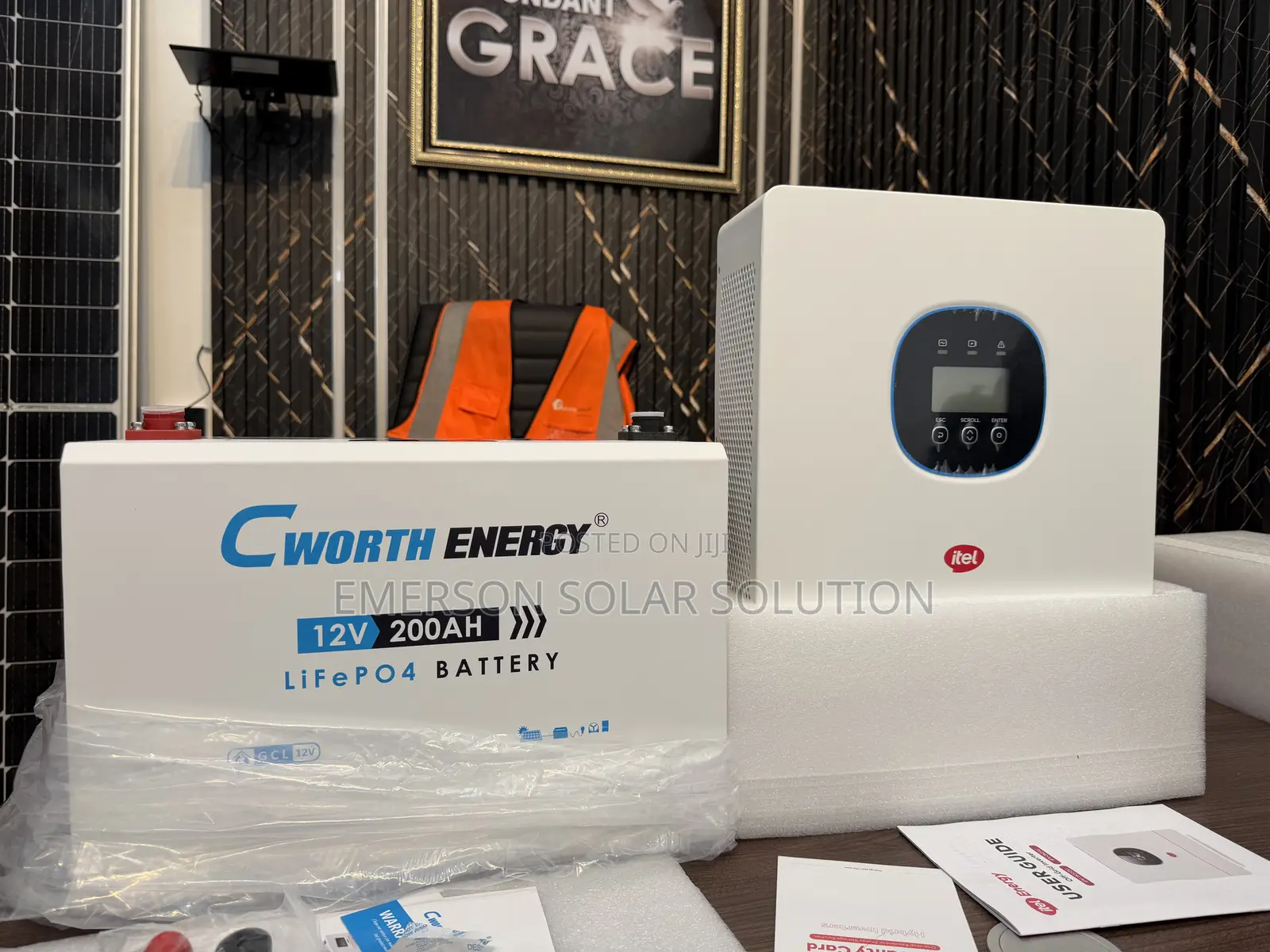Cworth 2.5kwh 12v With Itel 1.5kva 12v Hybrid Inverter