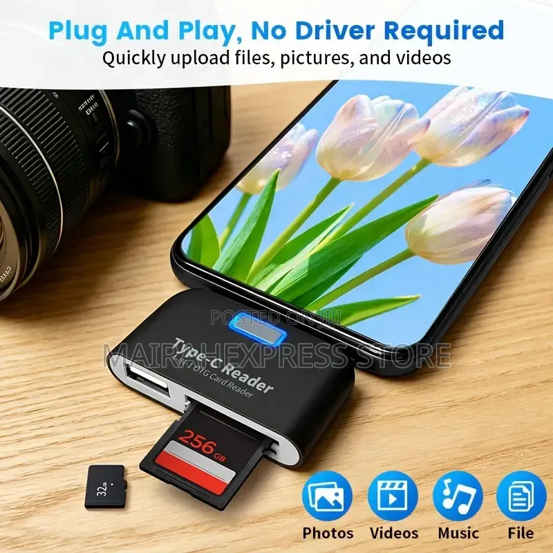Generic 4-in-1 OTG Card Reader.