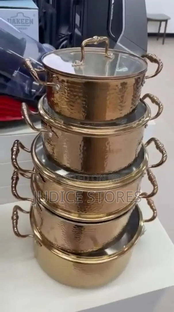 High Quality Uakeen Stainless Pot Set Gold