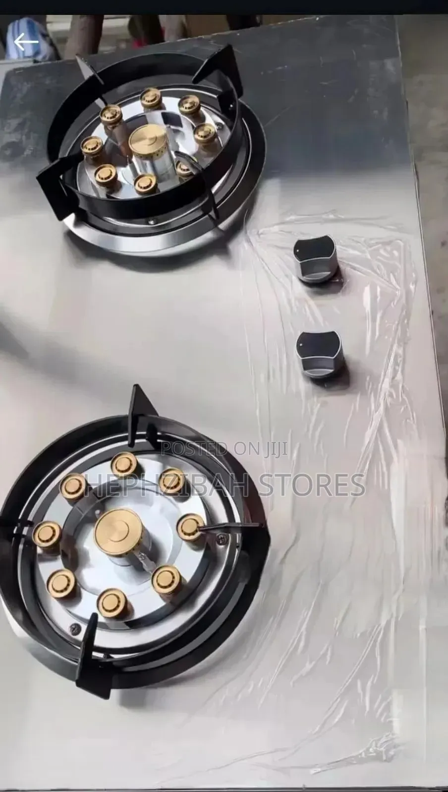 Meestajames Stainless Steel Unbreakable 2 Burner Gas Cooker