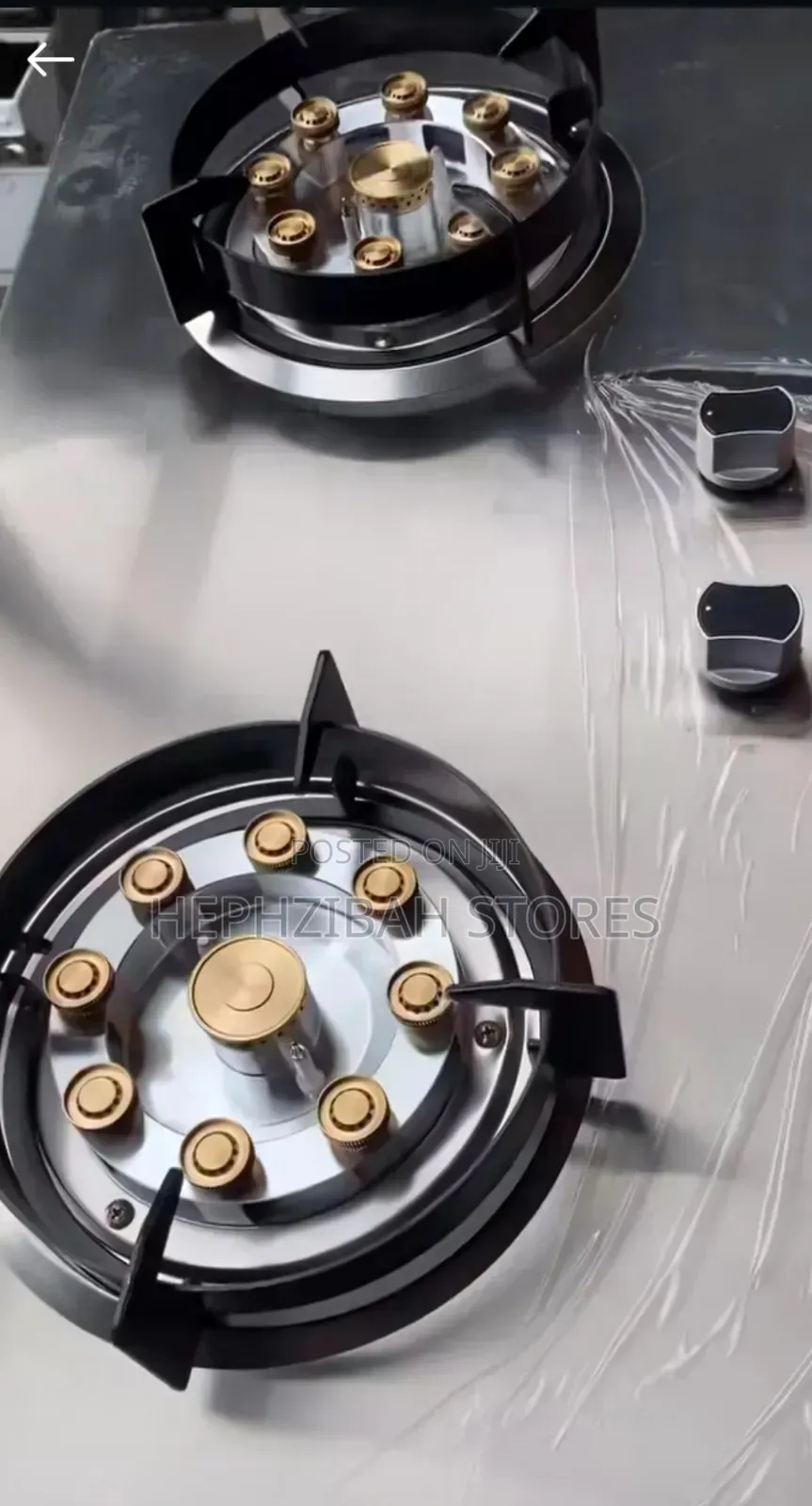 Meestajames Stainless Steel Unbreakable 2 Burner Gas Cooker
