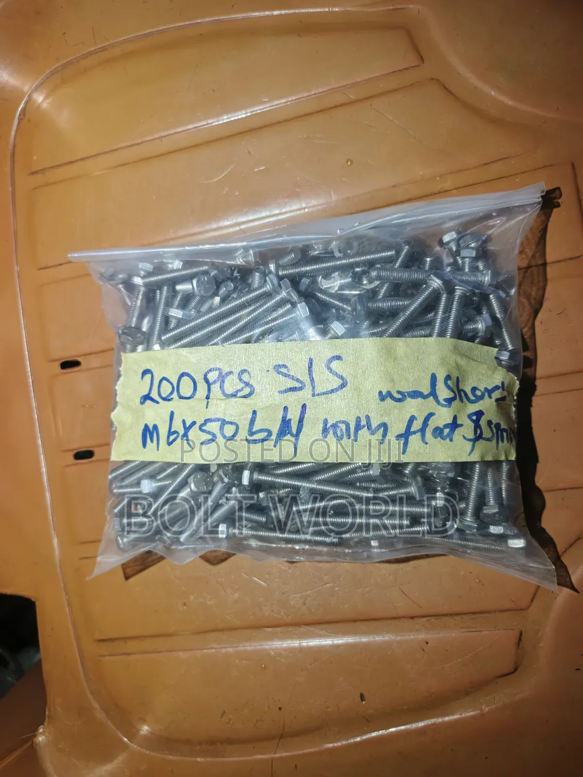 6mmx50 Bolt Nut With Flat/Spring Walsher 304