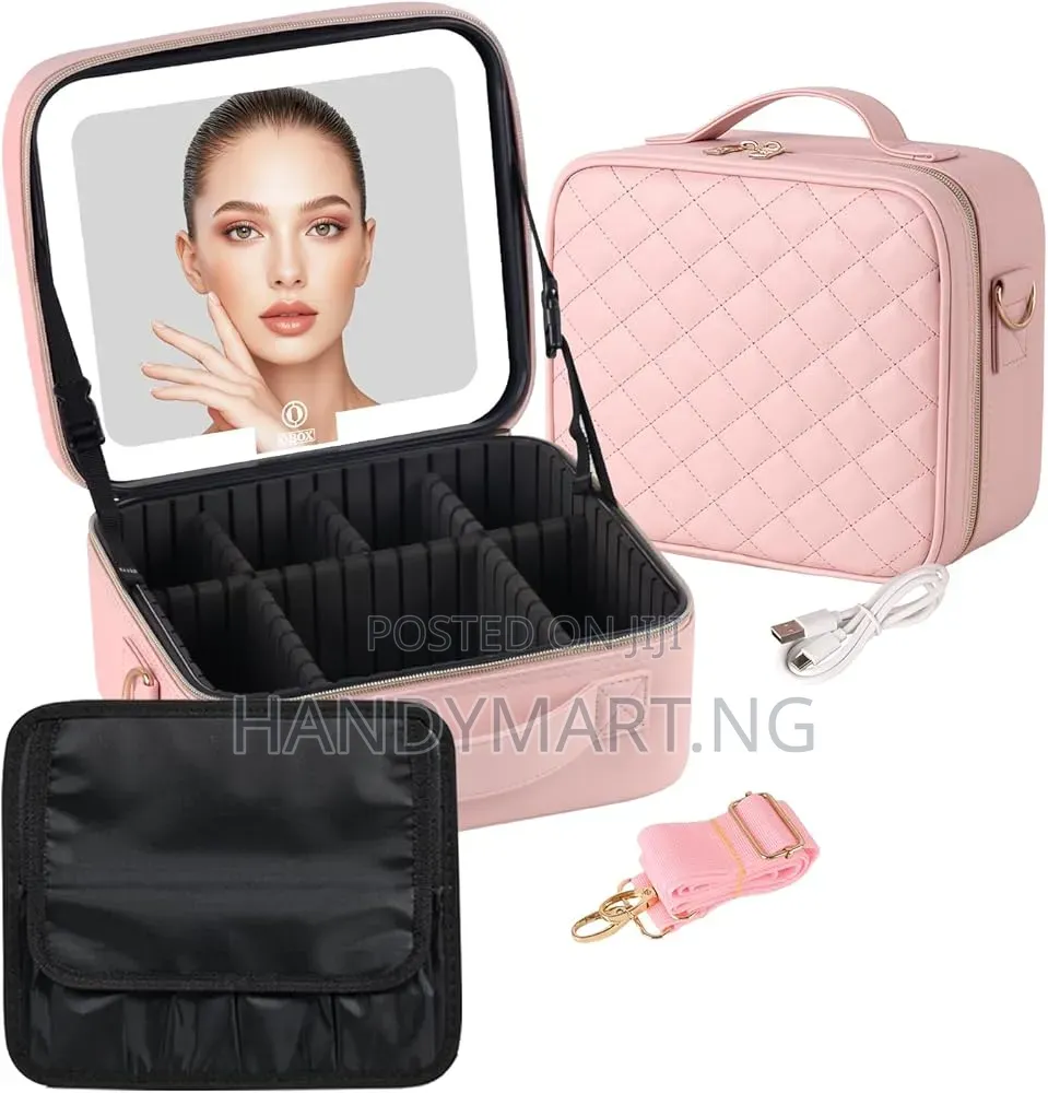 Travel Makeup Bag With LED Lighted Mirror 20% OFF