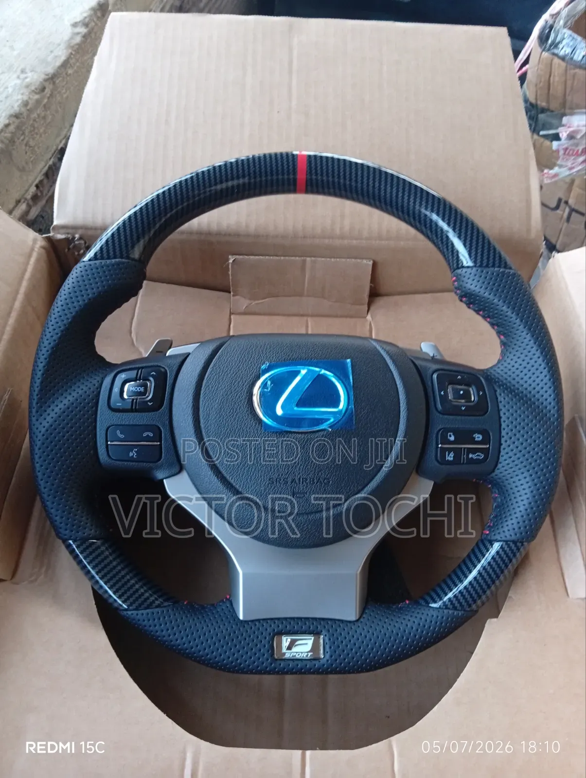 Carbon Fiber Upgrade Steering Wheel Lexus Is250, Is350, Isf, Rc350,