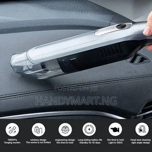 Wireless Rechargeable Handheld Car Vacuum Cleaner