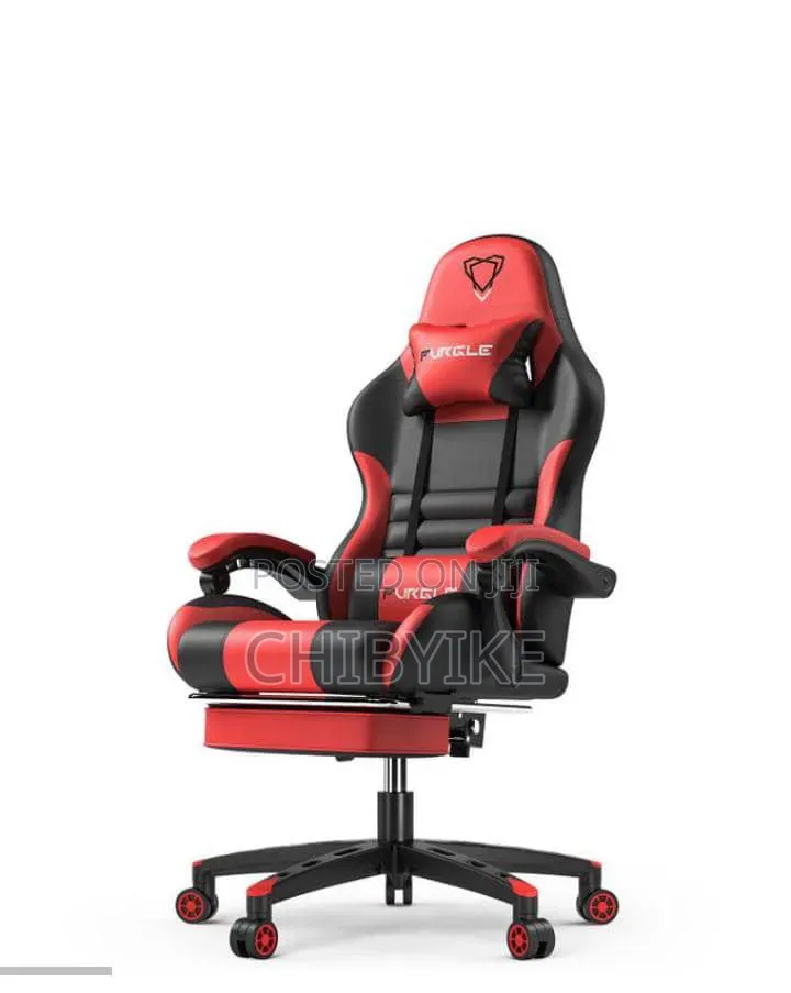 Gaming Office Chair With (Curve Hand) Red Black