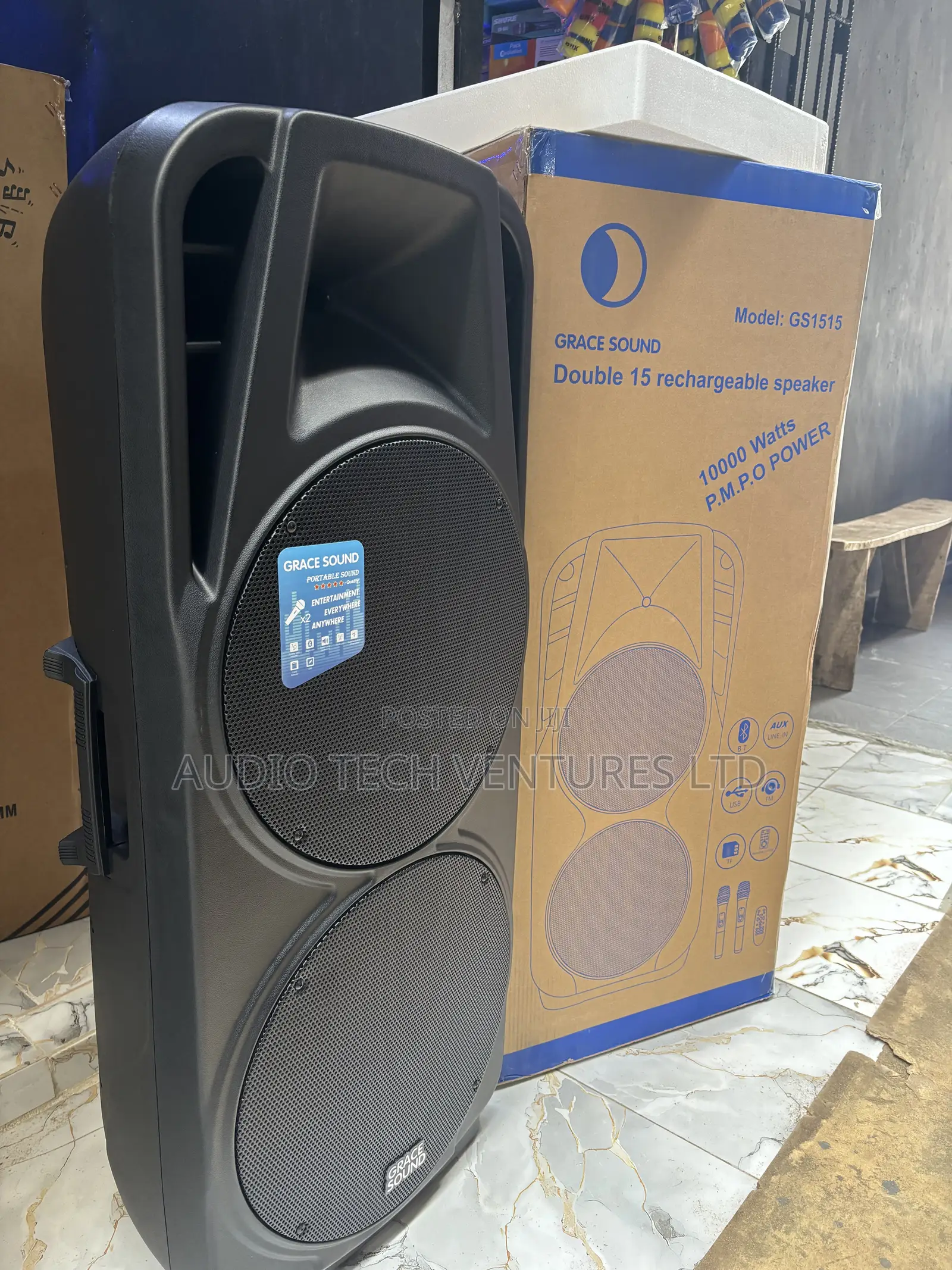 Grace Sound Double 15 Rechargeable Speaker