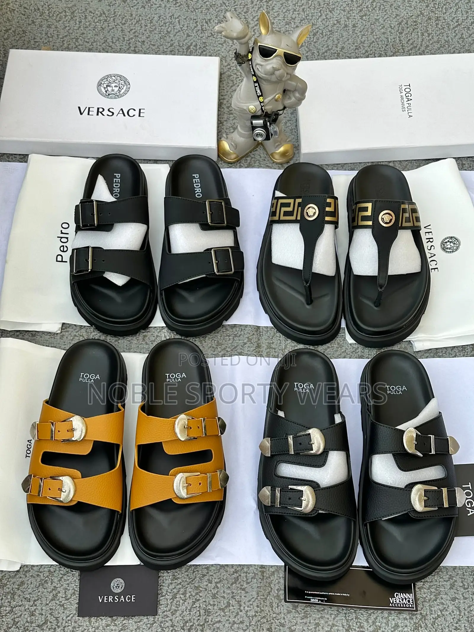 Luxury Slides (Louis Vuitton, Hermes and Versace)