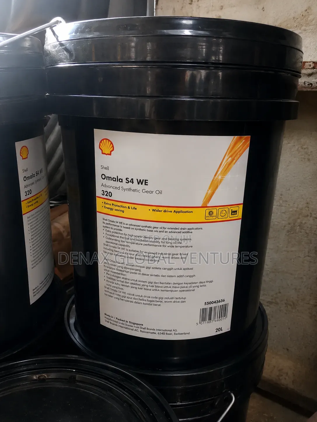 Shell Omala S4 We 320 Advanced Synthetic Gear Oil