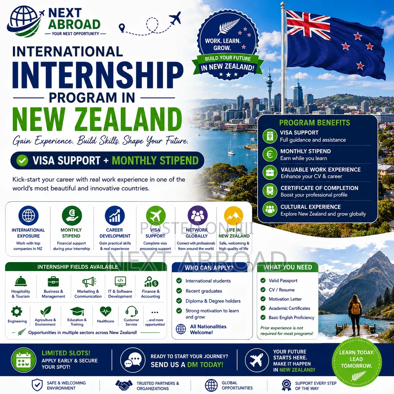 International Internship Program in New Zealand