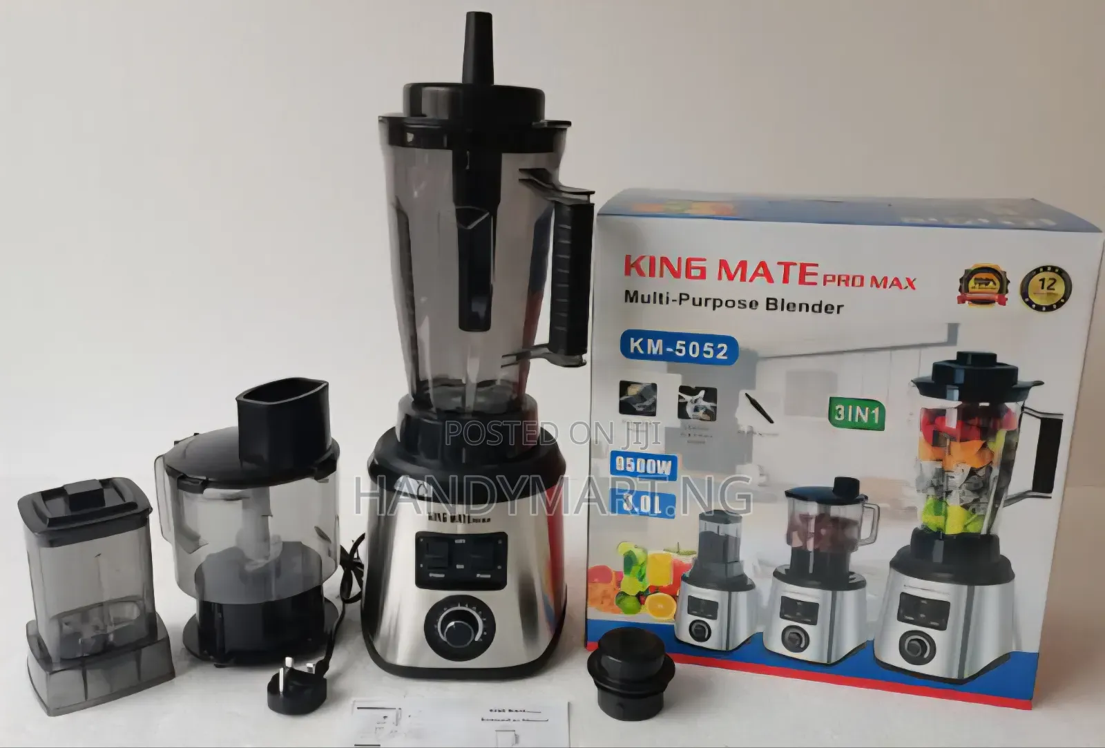 King Mate Pro Max 3-in-1 Multi-Purpose Blender(Model: KM-5052) 25% OFF