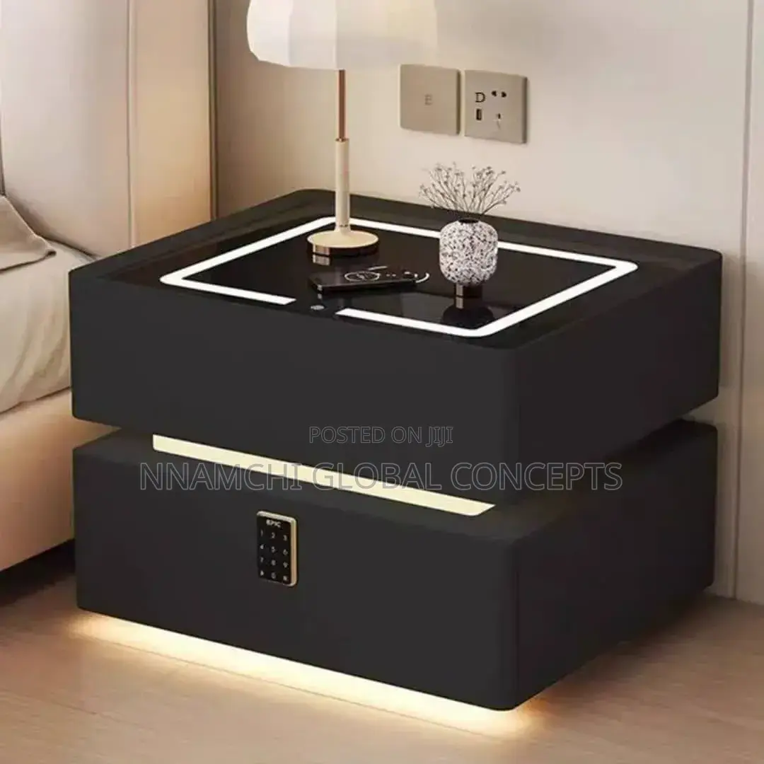 Modern Simple Wireless Charging Italian Suspension Smart Bedside Table