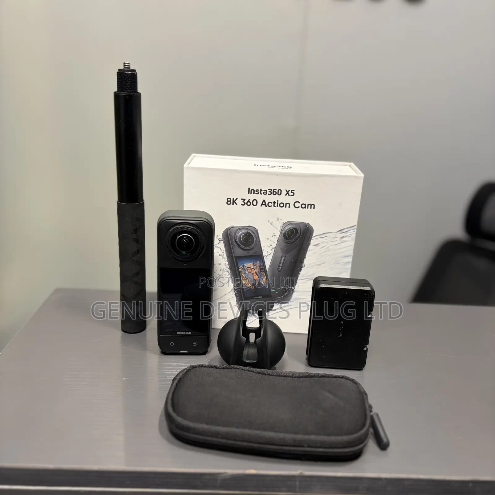 Insta360 X5 - Waterproof 360° Action Camera With Selfie Stick