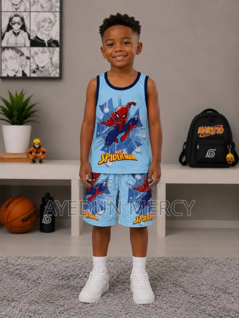 Boys 2pcs Casual Animation Wear