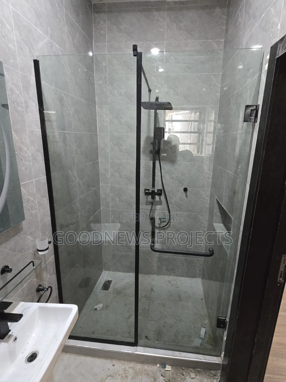 Straight Hinged Shower Door