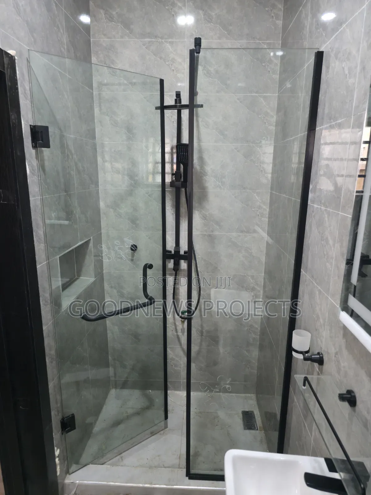 Frameless Straight Shower Enclosure