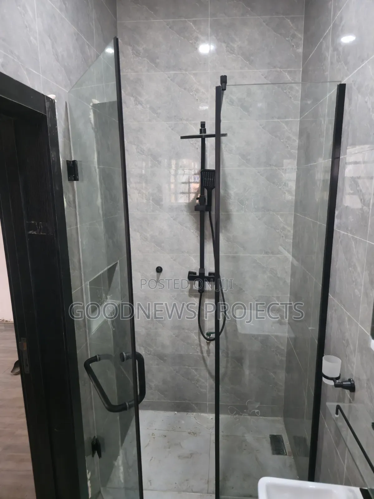 Frameless Straight Shower Enclosure