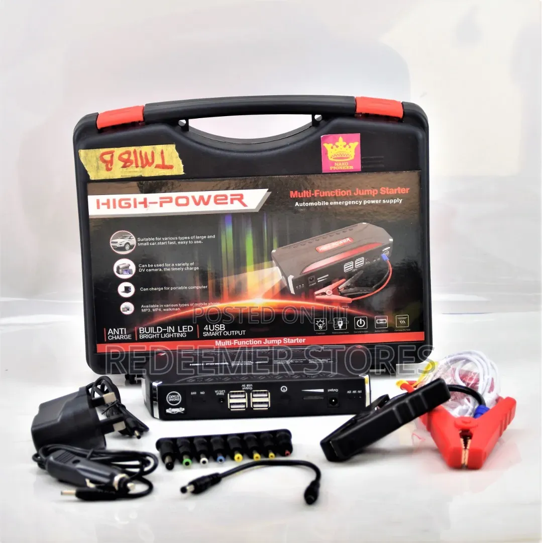 High Capacity Car Battery Powerbank /Jumpstart/Laptop, Phone Charger