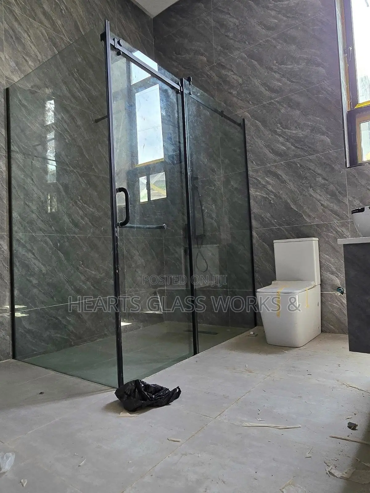 Premium Matt Black Finish Shower Cubicle Installation. Lagos,Nigeria.