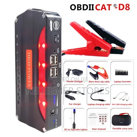 High Capacity Car Battery Powerbank /Jumpstart/Laptop, Phone Charger
