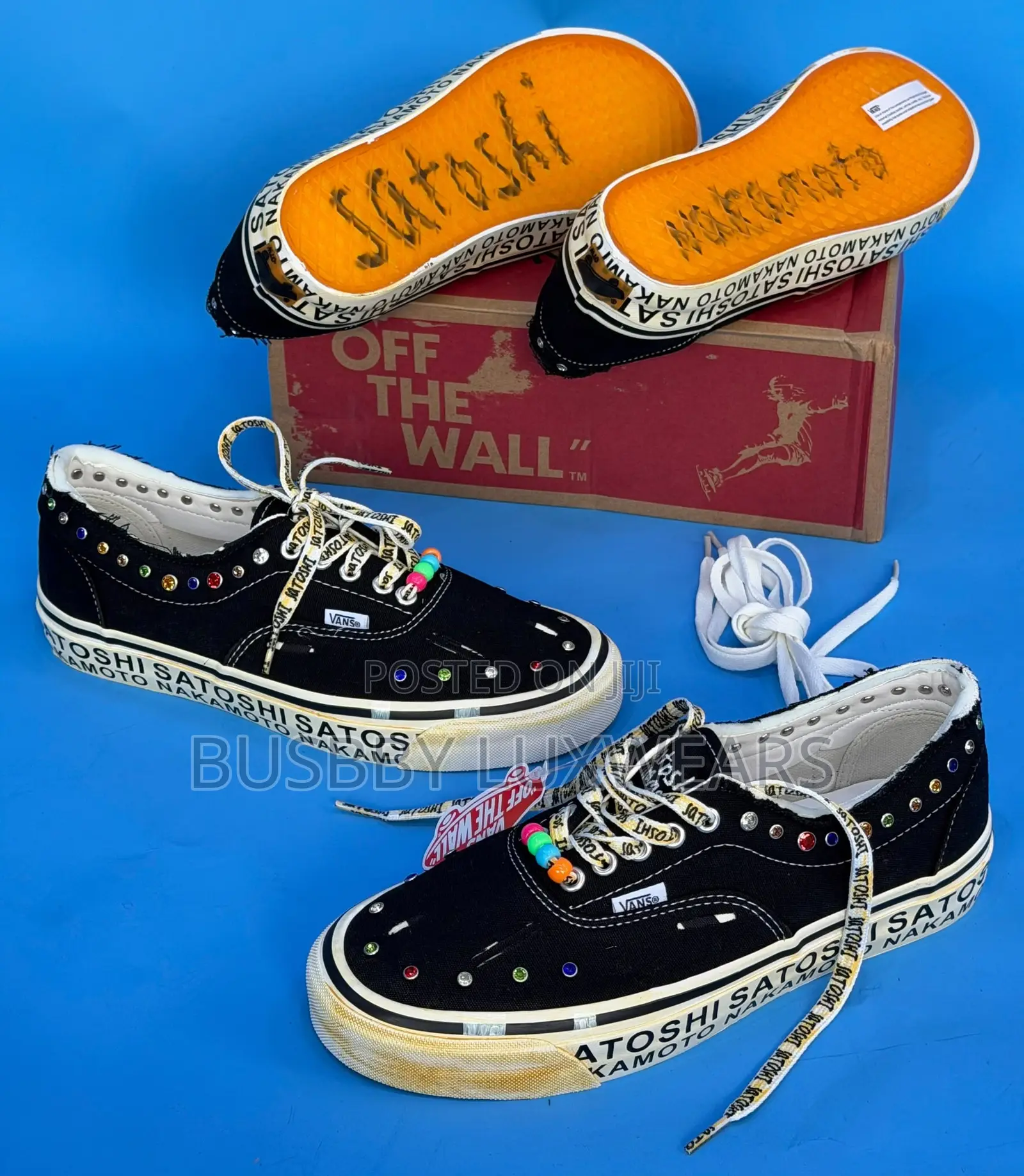Original Authentic Vans Otw “Satoshi Nakamoto” Studded Sneakers