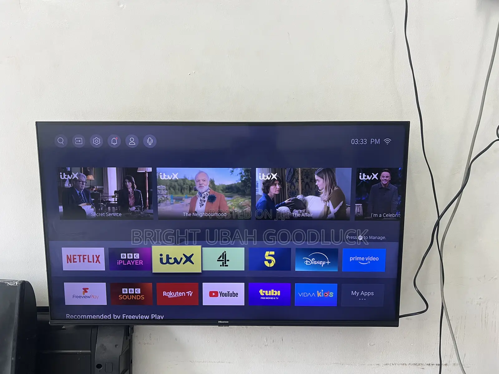 Hisense 43 Inches Full Smart TV With Mirroring Cast With Free Netflix