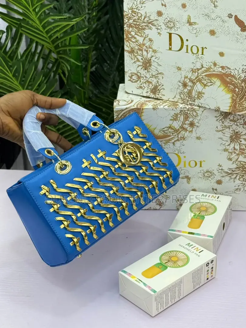 Fully Boxed Dior Bag and Free Fan Combo