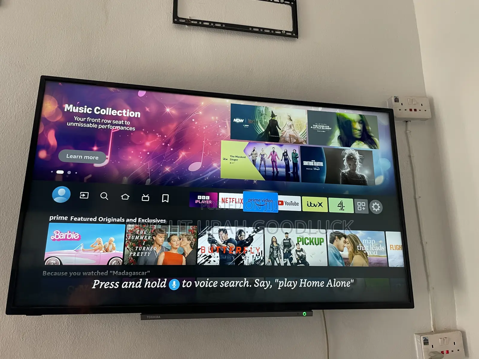 Toshiba 50 Inches Fire TV Full Amazon TV With Free Netflix Acct