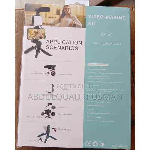Video-Making Kit Designed for Live Streaming, and Content Creation