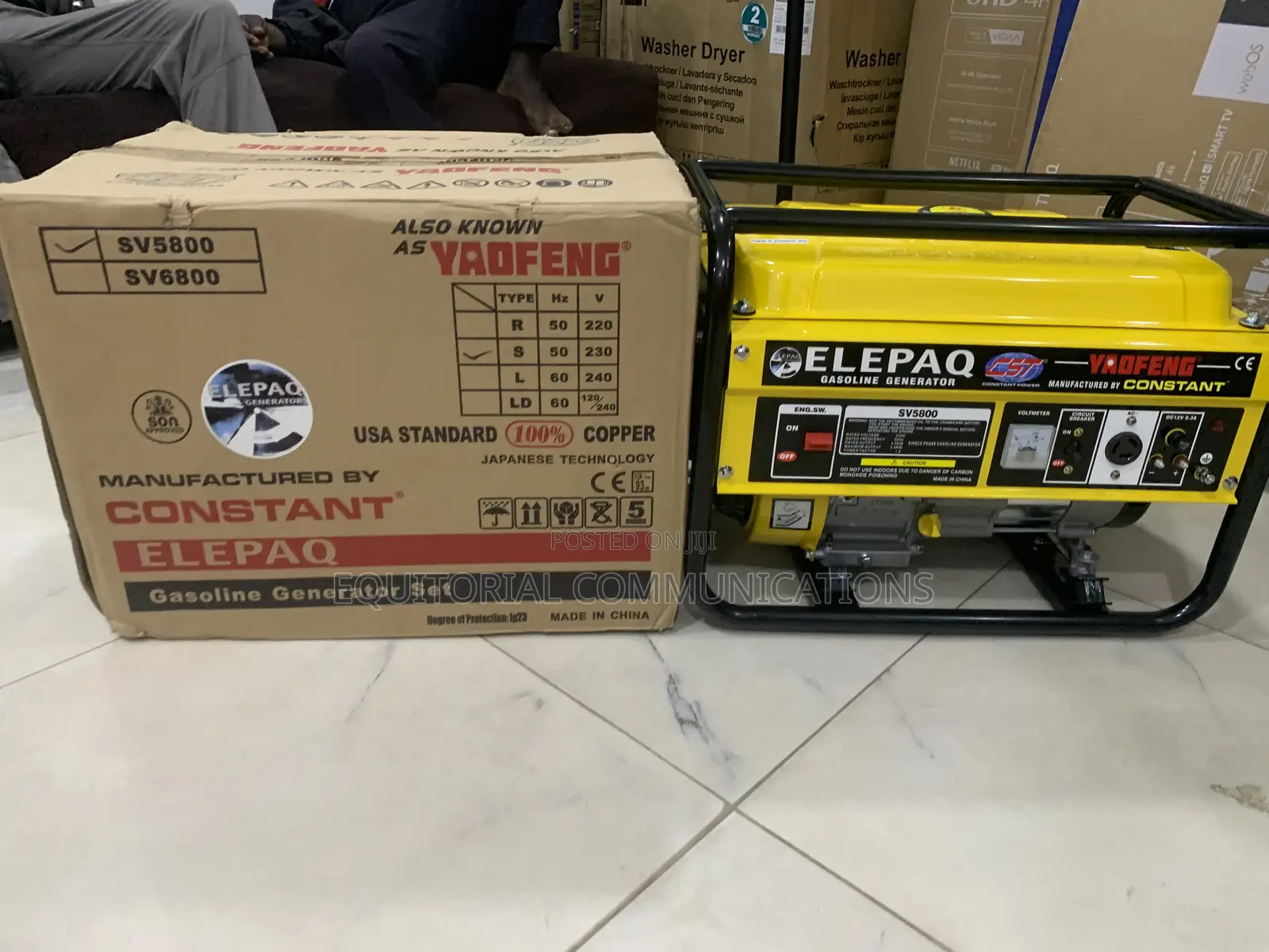 Elepaq SV5800 3.5KVA Generator