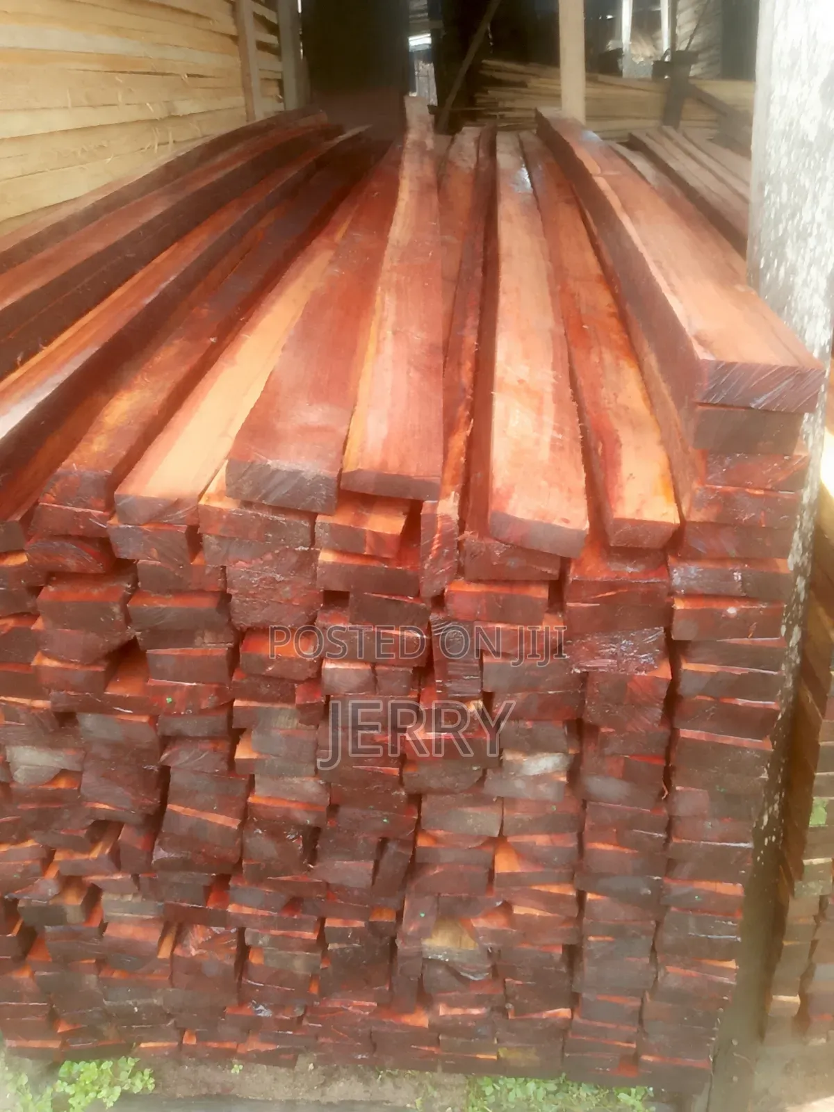 2 by 4 Wood Used for Roofing, at Portharcort Oyigbo Timber Market