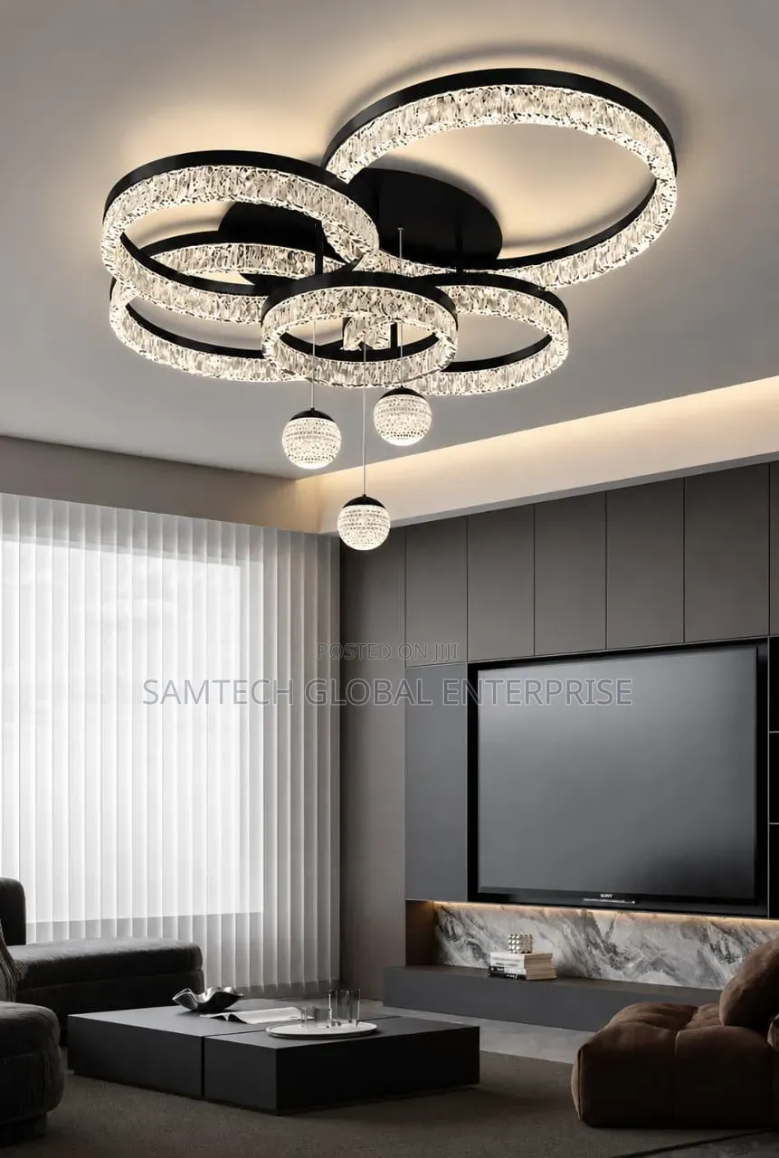 Luxury Crystal Ring LED Chandelier