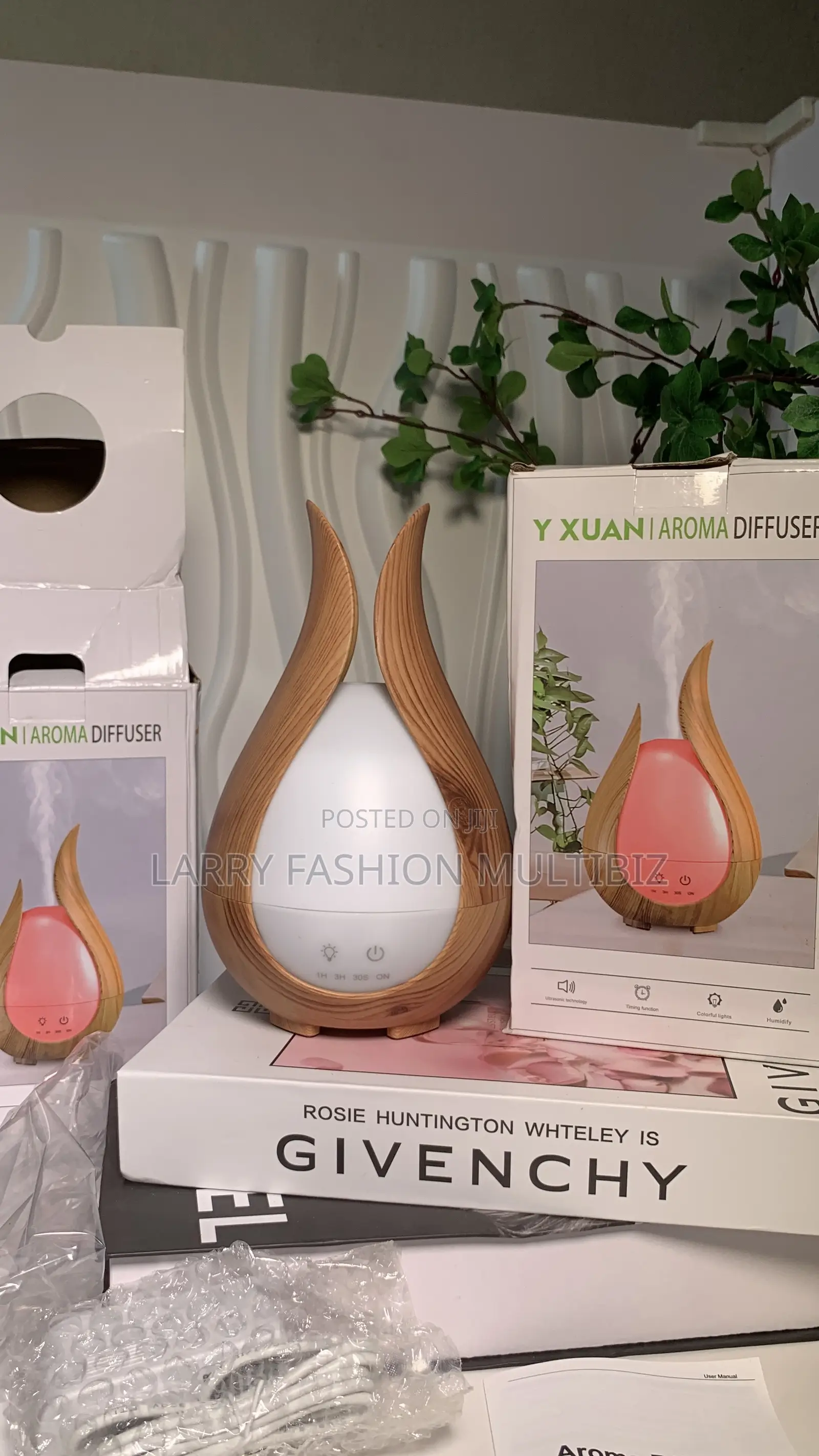 200ml Duel Ear Wood Grain Humidifier