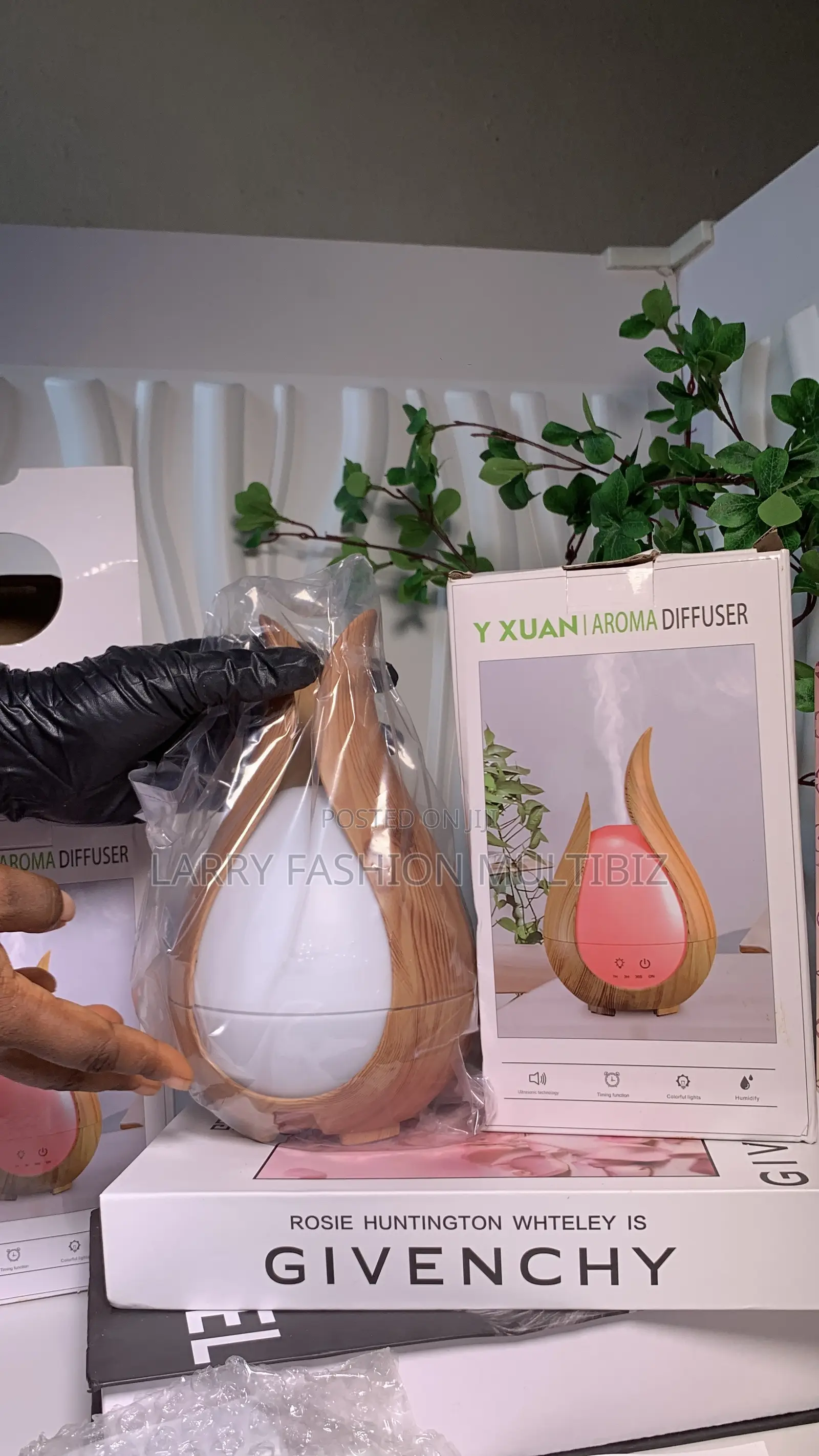 200ml Duel Ear Wood Grain Humidifier