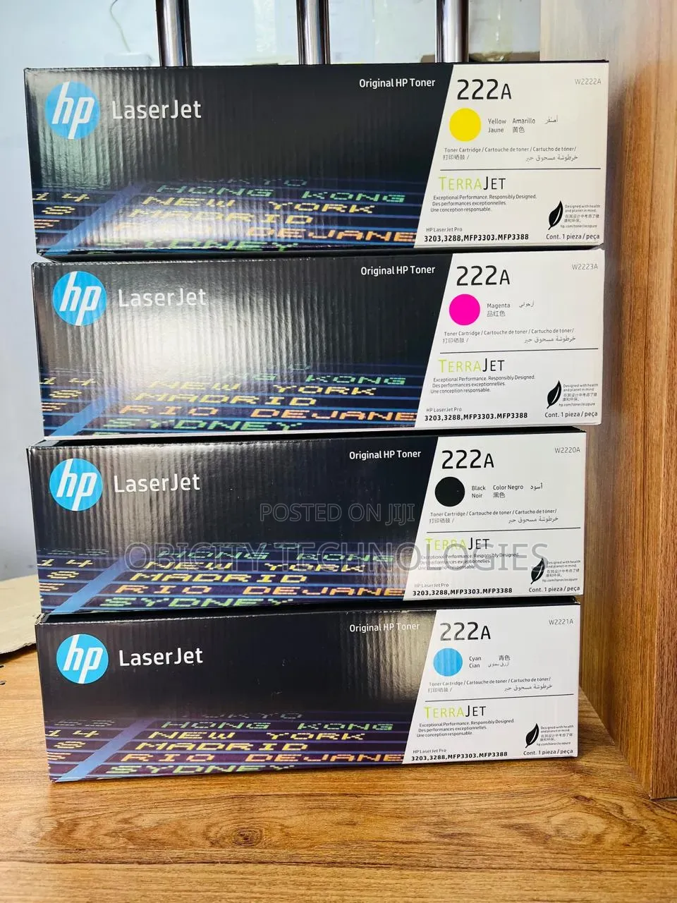 HP 222A Original LaserJet Toner Cartridge Cyan, Yellow, Magenta