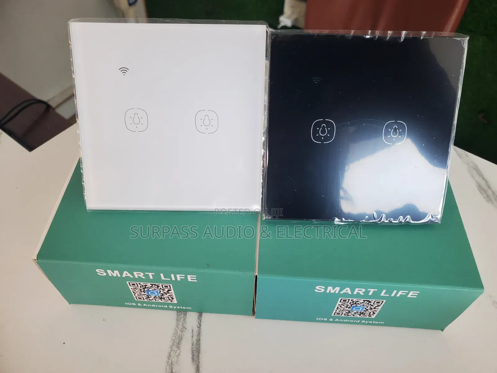 2gang Smart Switch Black and White