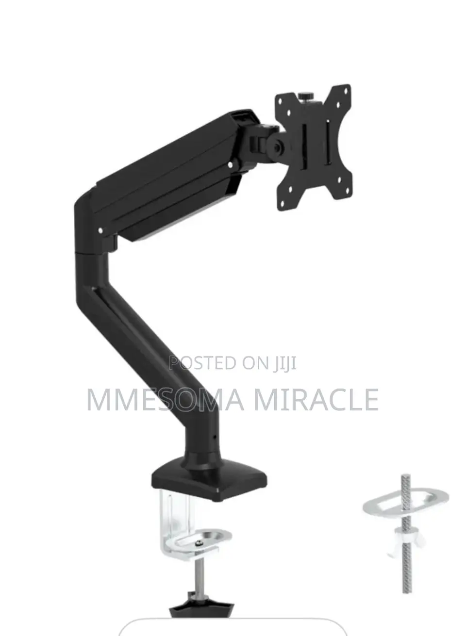 Single Gas Spring Monitor Arm
