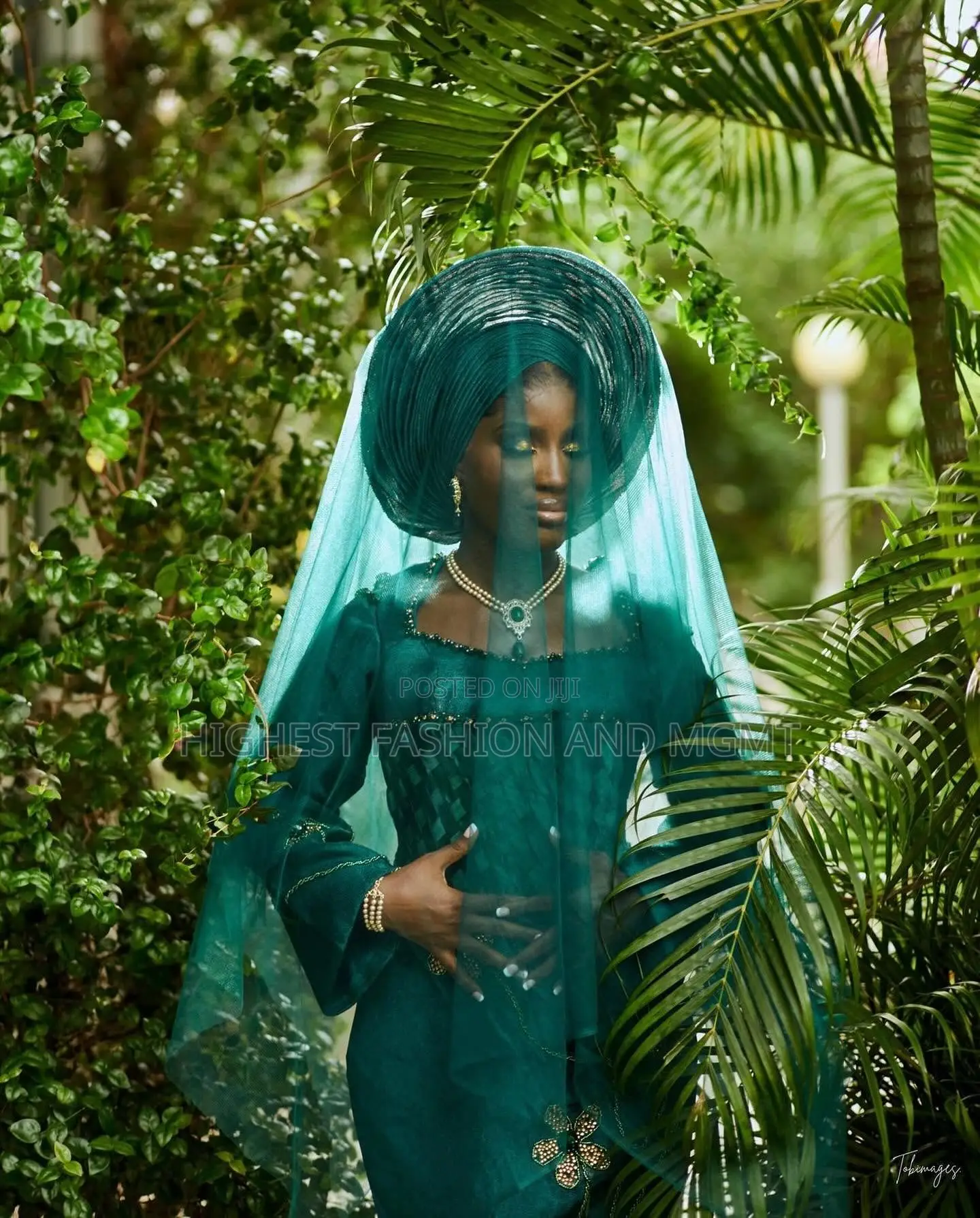 Tructured Corset Gown Embroidered Agbada Set