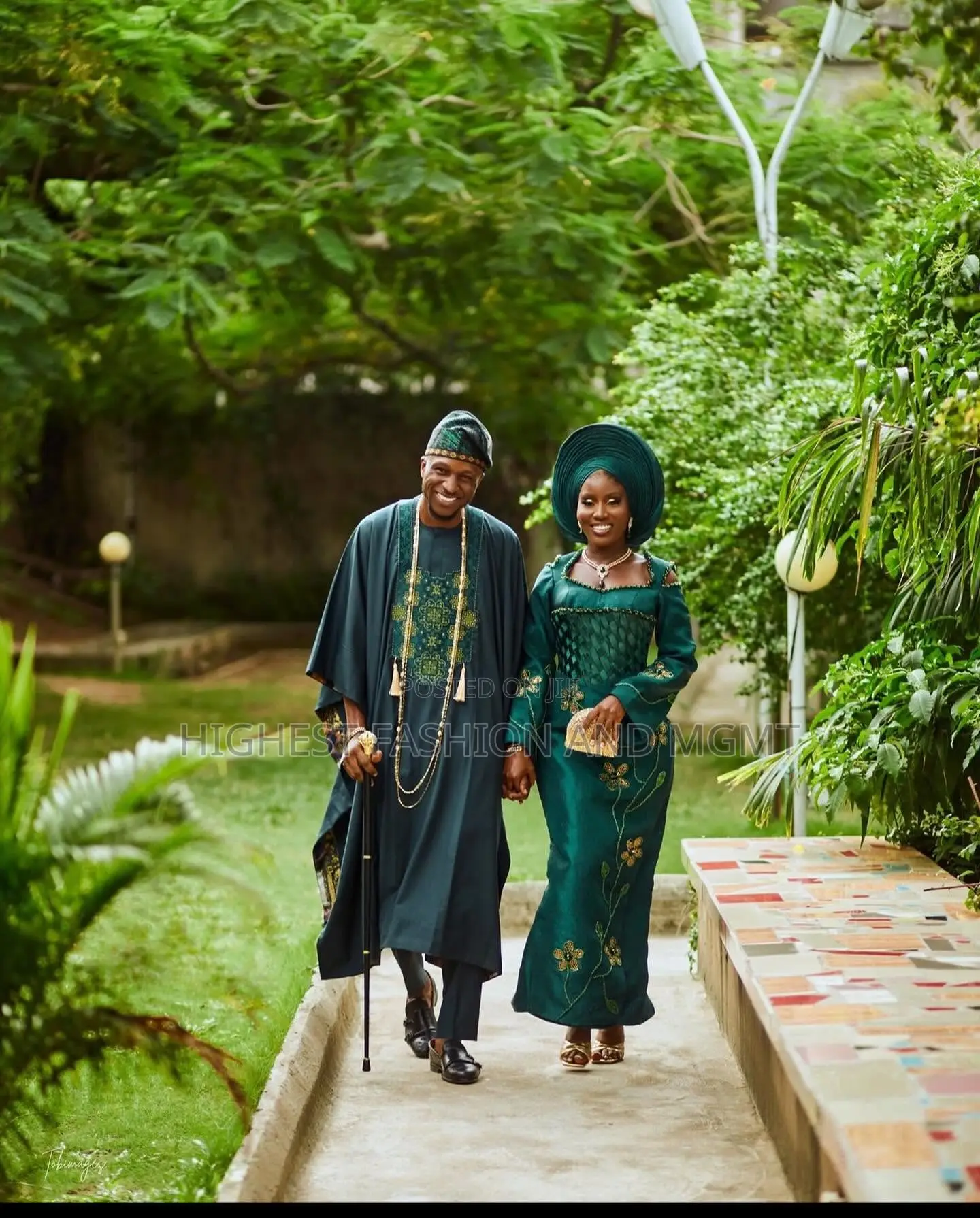 Tructured Corset Gown Embroidered Agbada Set